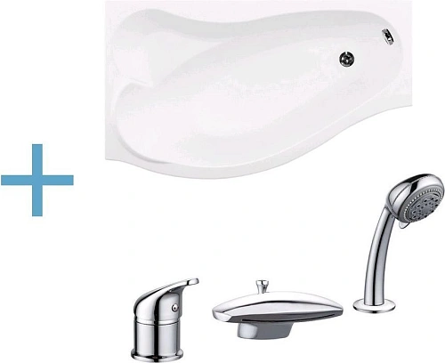 Акриловая ванна Aquanet Palma 170x90/60 L (каркас + смеситель Aquanet Practic 2 AF111-63B) 00204022 + 00183631 + 00216780 Акриловая ванна Aquanet Palma 170x90/60 L (каркас + смеситель Aquanet Practic 2 AF111-63B) 00204022 + 00183631 + 00216780