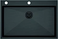 Кухонная мойка Paulmark KRONER-EDGE 75, PM777551-GM, вороненая сталь, 750х510мм Кухонная мойка Paulmark KRONER-EDGE 75, PM777551-GM, вороненая сталь, 750х510мм
