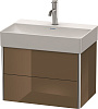 Картинка анонса товара «тумба под раковину duravit xsquare xs416706161 подвесная 58 см коричнево-оливковый глянцевый»