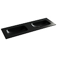 Раковина Ceramica Nova Grace CN7022MBwx мебельная 1410x457x137 с двумя чашами без отверстий под смеситель, черный матовый Раковина Ceramica Nova Grace CN7022MBwx мебельная 1410x457x137 с двумя чашами без отверстий под смеситель, черный матовый