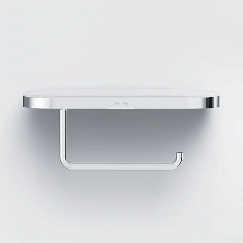 Держатель туалетной бумаги AM.PM Func A8F341400 с полкой Держатель туалетной бумаги AM.PM Func A8F341400 с полкой