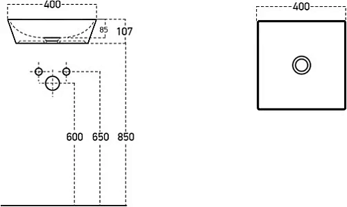 Раковина STWORKI накладная 40 3040-KL 560006 Раковина STWORKI накладная 40 3040-KL 560006