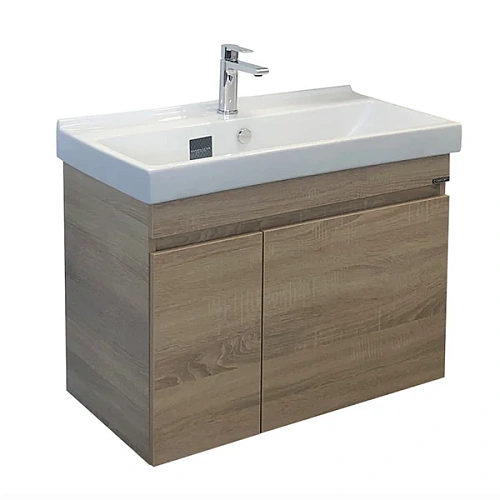 Тумба раковина Comforty Тромсе-80 00004142219 дуб сонома раковина Fest 80 F01 Тумба раковина Comforty Тромсе-80 00004142219 дуб сонома раковина Fest 80 F01