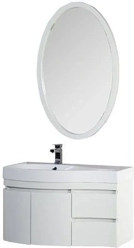 Комплект мебели Aquanet Сопрано 95 L белый (2 дверцы 2 ящика) 00169344 Комплект мебели Aquanet Сопрано 95 L белый (2 дверцы 2 ящика) 00169344