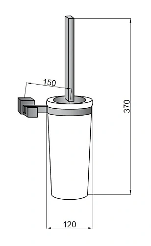 Ершик для унитаза Boheme Venturo стекло 10308 Ершик для унитаза Boheme Venturo стекло 10308