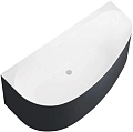 Акриловая ванна Allen Brau Priority 160x78 2.31005.21B/AM антрацит/белый матовый Акриловая ванна Allen Brau Priority 160x78 2.31005.21B/AM антрацит/белый матовый