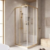 Душевой уголок CEZARES RELAX-304-A-2-90-C-BORO 90x90см стекло прозрачное, профиль брашированное золото Душевой уголок CEZARES RELAX-304-A-2-90-C-BORO 90x90см стекло прозрачное, профиль брашированное золото