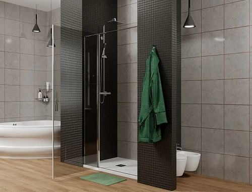 Душевая дверь Allen Brau Priority 120 тонированное, хром 3.31007.00G Душевая дверь Allen Brau Priority 120 тонированное, хром 3.31007.00G