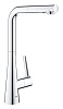 Картинка анонса товара «смеситель для кухни grohe scala с выдвижной лейкой с 2 режимами струи, l-образный излив, хром (30441 30441000»