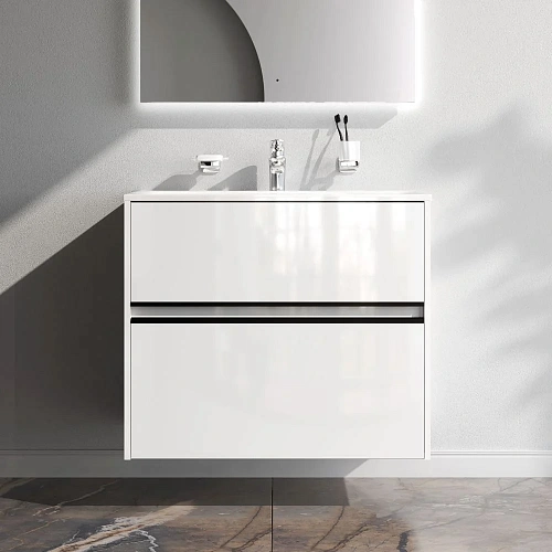 Тумба под раковину AM.PM Sense M7BFUX0802WG универсальная, 80 см, белый Тумба под раковину AM.PM Sense M7BFUX0802WG универсальная, 80 см, белый