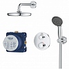 Картинка анонса товара «душевая система grohe precision trend с верхним душем vitalio start 210, хром (34733002)»