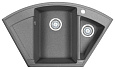 Кухонная мойка Granula 9001, ГРАФИТ (ЧЁРНО-СЕРЫЙ), кварц 890х490 Кухонная мойка Granula 9001, ГРАФИТ (ЧЁРНО-СЕРЫЙ), кварц 890х490
