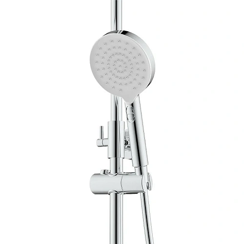 Душевая система BERGES MORANS 075001 с изливом и термостатом, хром Душевая система BERGES MORANS 075001 с изливом и термостатом, хром