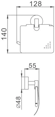 Держатель туалетной бумаги Haiba HB1703 Держатель туалетной бумаги Haiba HB1703