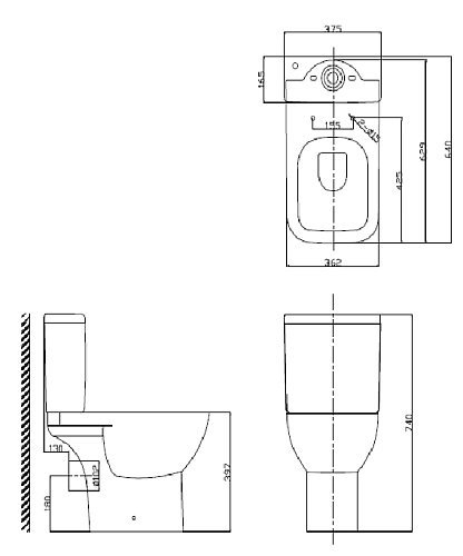 Унитаз напольный Taliente Elegia Vortex EG25065 белый, с бачком и крышкой микролифт Унитаз напольный Taliente Elegia Vortex EG25065 белый, с бачком и крышкой микролифт