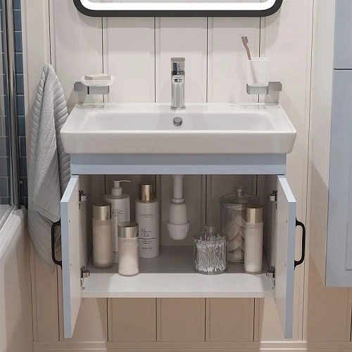 Тумба с раковиной DIWO Сочи 60 подвесная, дуб альбион 579240 Тумба с раковиной DIWO Сочи 60 подвесная, дуб альбион 579240