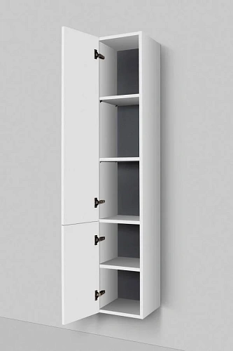 Шкаф-пенал AM.PM Gem M90CHL0306WG подвесной, левый, 30 см, push-to-open, белый Шкаф-пенал AM.PM Gem M90CHL0306WG подвесной, левый, 30 см, push-to-open, белый