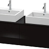 Тумба под раковину Duravit XSquare XS4906B4040 140 см черный глянцевый Тумба под раковину Duravit XSquare XS4906B4040 140 см черный глянцевый