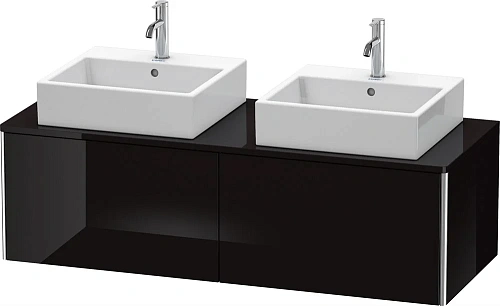 Тумба под раковину Duravit XSquare XS4906B4040 140 см черный глянцевый Тумба под раковину Duravit XSquare XS4906B4040 140 см черный глянцевый