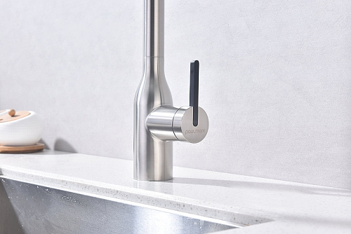 Смеситель для кухни Paulmark Magneto One брашированная сталь Ma213188-BS Смеситель для кухни Paulmark Magneto One брашированная сталь Ma213188-BS