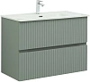 Тумба под раковину Aquanet Джейн 90 мисти грин 00313319 напольная/подвесная