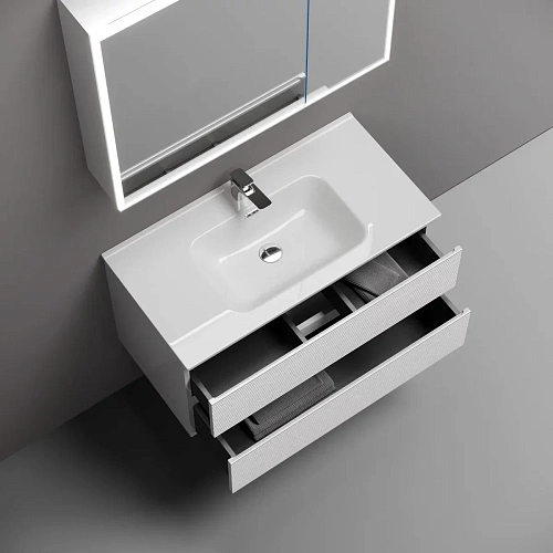 Тумба под раковину Sancos Folk FL90W 890х445х500 Bianco, подвесная Тумба под раковину Sancos Folk FL90W 890х445х500 Bianco, подвесная