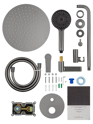 Душевая система Wonzon & Woghand BRILLIANT встраиваемая, темный графит (WW-88939079-BGM) Душевая система Wonzon & Woghand BRILLIANT встраиваемая, темный графит (WW-88939079-BGM)