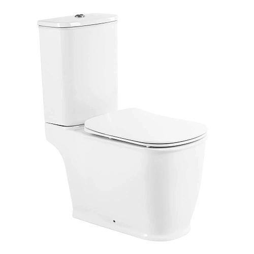 Унитаз напольный BelBagno PRADO BB10150CP/BB10150SC безободковый с сиденьем Унитаз напольный BelBagno PRADO BB10150CP/BB10150SC безободковый с сиденьем