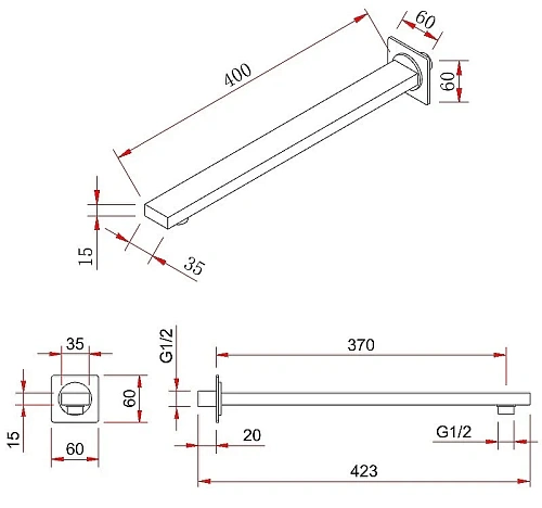 Душевая система BERGES VENTAS 2S, хром 073001 Душевая система BERGES VENTAS 2S, хром 073001
