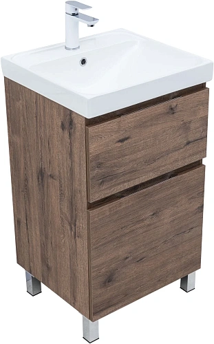 Тумба под раковину Aquanet Алвита New 50 00344126 напольная, дуб веллингтон табак Тумба под раковину Aquanet Алвита New 50 00344126 напольная, дуб веллингтон табак