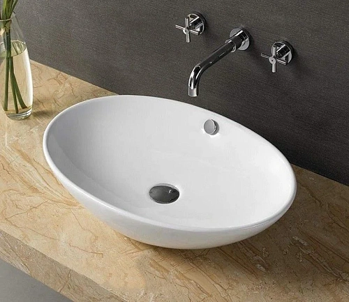 Раковина CeramaLux D1104 накладная, белый Раковина CeramaLux D1104 накладная, белый