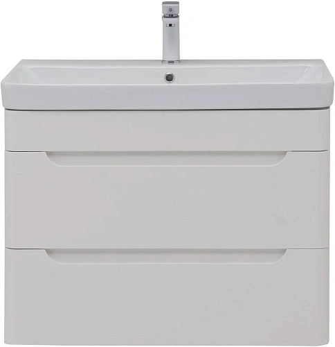 Тумба под раковину Aquanet София 80 белый глянец (2 ящика) 00274002 Тумба под раковину Aquanet София 80 белый глянец (2 ящика) 00274002