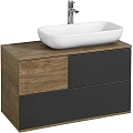 Тумба под раковину Aquaton Терра 85 дуб кантри, антрацит 1A247201TEKA0 Тумба под раковину Aquaton Терра 85 дуб кантри, антрацит 1A247201TEKA0