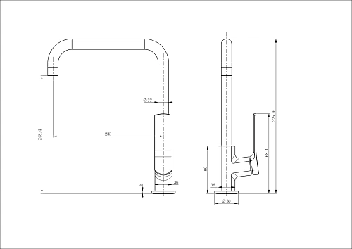 Смеситель для кухни Wonzon & Woghand черный матовый (WW-L1006-MB) Смеситель для кухни Wonzon & Woghand черный матовый (WW-L1006-MB)