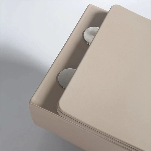 Унитаз подвесной Vincea Evo VT1-34SMC безободковый, цвет капучино матовый, ультратонкое soft-close с Унитаз подвесной Vincea Evo VT1-34SMC безободковый, цвет капучино матовый, ультратонкое soft-close с