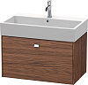 Картинка анонса товара «тумба под раковину duravit brioso br405501021 подвесная 78 см орех темный»