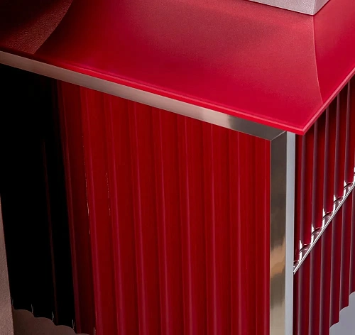 Столешница Boheme стекло 100см прямая бордо 853-100-BR Столешница Boheme стекло 100см прямая бордо 853-100-BR