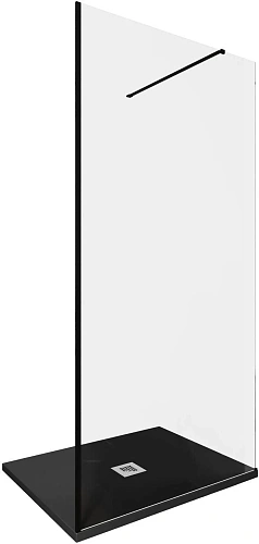 Душевая перегородка Allen Brau Infinity 1 100 3.21015.BBA черный брашированный Душевая перегородка Allen Brau Infinity 1 100 3.21015.BBA черный брашированный