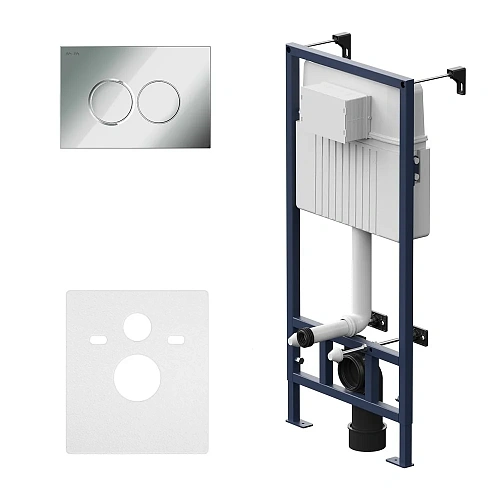 Инсталляция для унитаза AM.PM ProC I012707.0151 с клавишей ProC L пластик, хром глянцевый Инсталляция для унитаза AM.PM ProC I012707.0151 с клавишей ProC L пластик, хром глянцевый