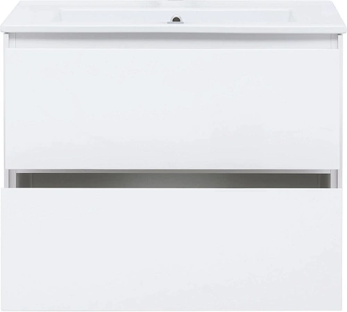 Тумба под раковину Aquanet Милан 85 белый глянец 00339967 подвесная Тумба под раковину Aquanet Милан 85 белый глянец 00339967 подвесная