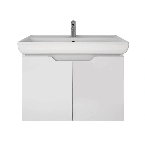 Тумба под раковину DREJA Q (D), 70 см, подвесная, 2 дверцы, белый глянец 99.1002 Тумба под раковину DREJA Q (D), 70 см, подвесная, 2 дверцы, белый глянец 99.1002
