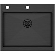 Картинка анонса товара «кухонная мойка paulmark kroner-pro 59, pm705951-gm, вороненая сталь, 590х510мм»