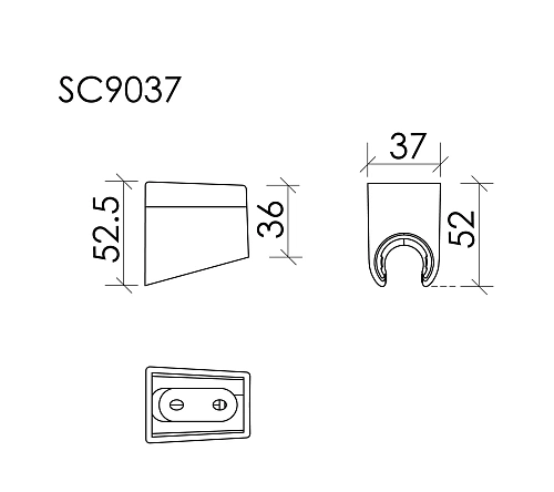 Держатель ручного душа SANCOS SC9037BG брашированное золото Держатель ручного душа SANCOS SC9037BG брашированное золото