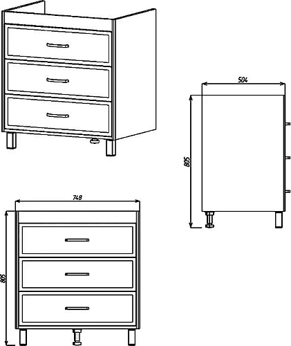Тумба с раковиной STWORKI Хальмстад 80 белая 505658 Тумба с раковиной STWORKI Хальмстад 80 белая 505658