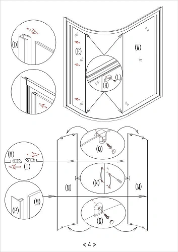 Душевая кабина Taliente 120x80x215см левая, тонированное стекло TA-12080G(L) Душевая кабина Taliente 120x80x215см левая, тонированное стекло TA-12080G(L)