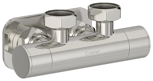 Вентиль Сунержа угловой скрытый-скрытый EU50 00-1418-3434 Без покрытия Вентиль Сунержа угловой скрытый-скрытый EU50 00-1418-3434 Без покрытия