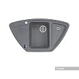 Кухонная мойка Aquaton Лория 1A715032LR230 из литого мрамора, угловая, серая Кухонная мойка Aquaton Лория 1A715032LR230 из литого мрамора, угловая, серая