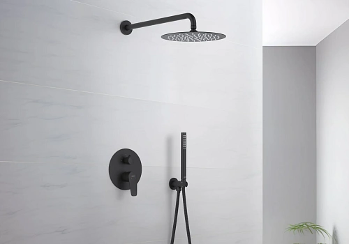 Душевая система Aquatek БЕТТА AQ1172MB Черный матовый Душевая система Aquatek БЕТТА AQ1172MB Черный матовый