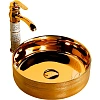 Раковина Ceruttispa CR7044AS 360х360х120 накладная, золото, круглая Раковина Ceruttispa CR7044AS 360х360х120 накладная, золото, круглая