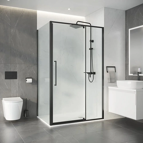 Душевой уголок Niagara Nova NG-35-11AGR-A100GR-34 (110х100х195) прямоугольник, распашная, графит, стекло прозрачное Душевой уголок Niagara Nova NG-35-11AGR-A100GR-34 (110х100х195) прямоугольник, распашная, графит, стекло прозрачное